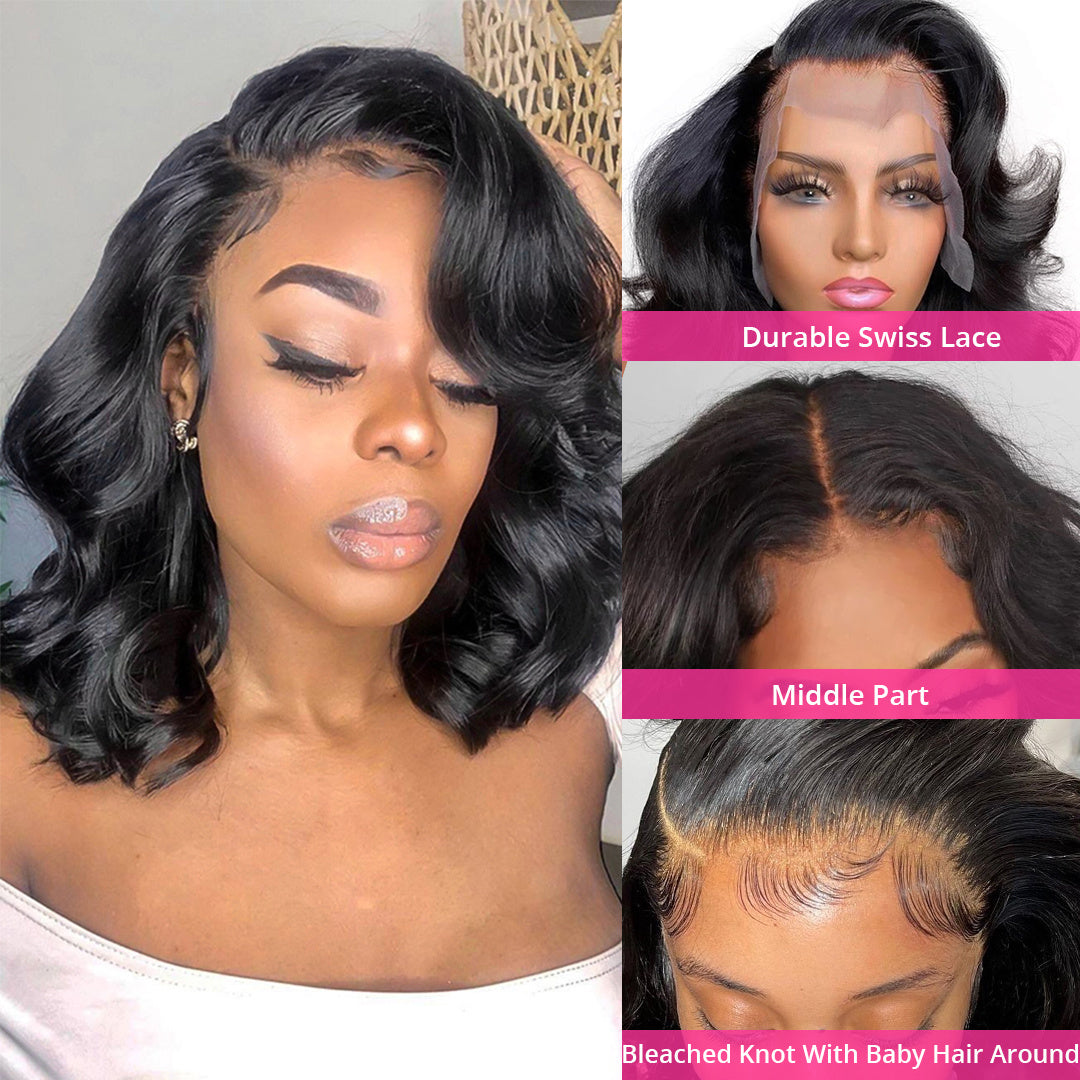 13X4 Lace Front Bob Wigs Brazilian